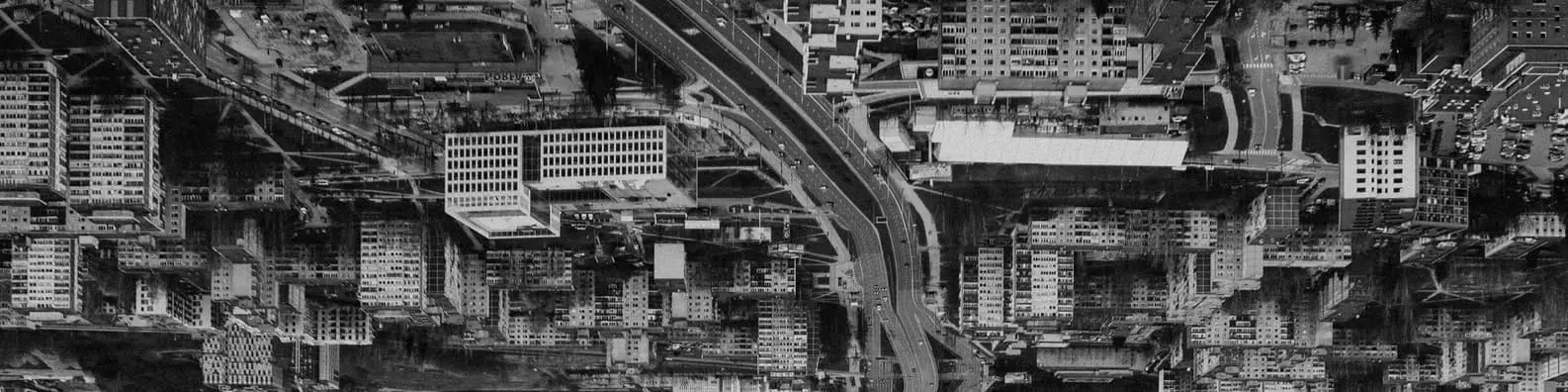 Chaotic Modern Urban Architecture Background