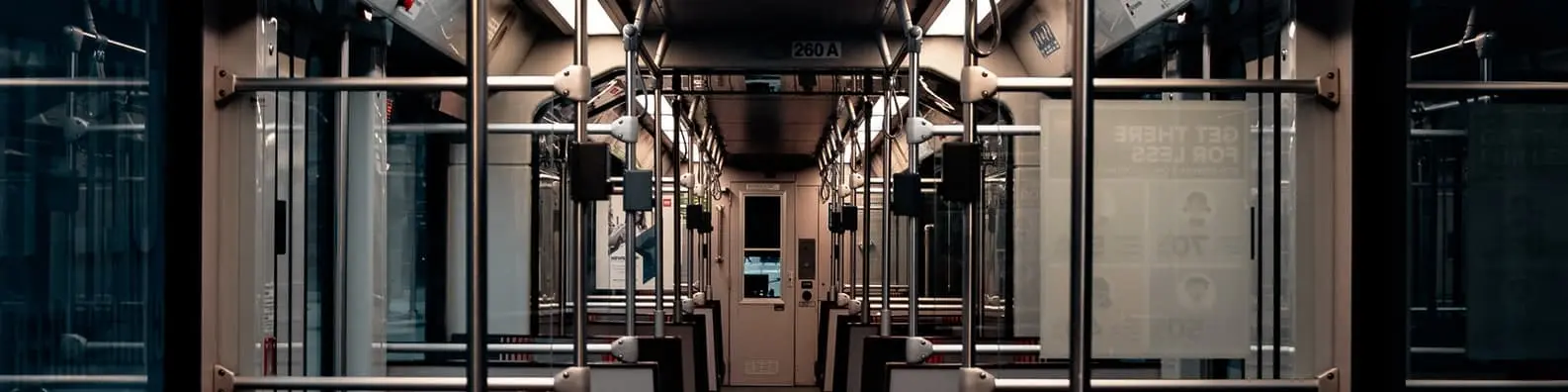 Empty Train Carts Background